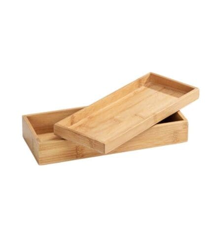 Bamboo Box With Lid Shelf