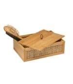 Box With Lid Made Of Bamboo & Rattan (2)